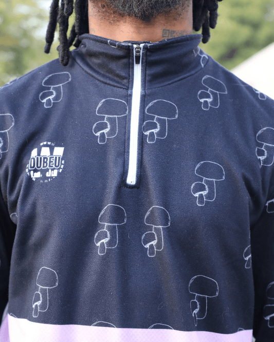 Tripping Twilight Sports Collar Jersey With Long Sleeves