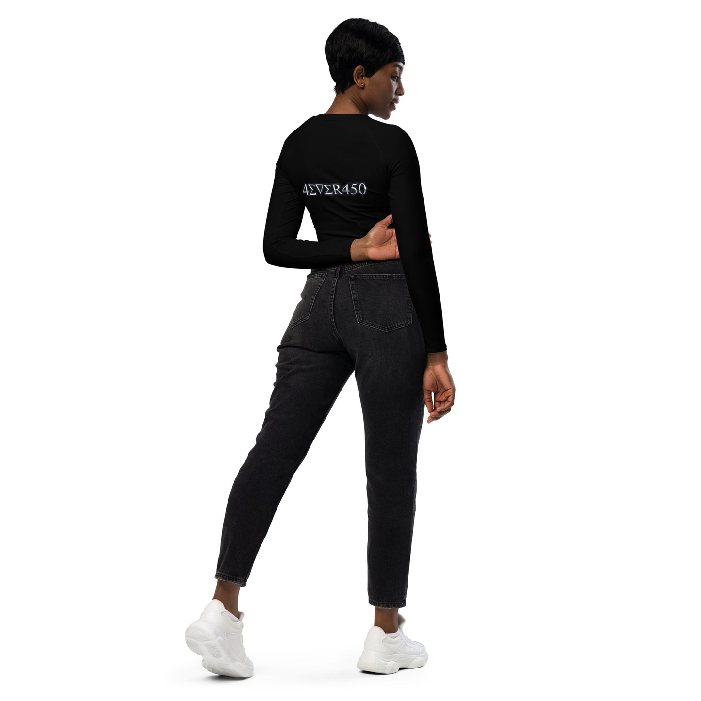 I Am Artist long-sleeve crop top - Iamdubeu