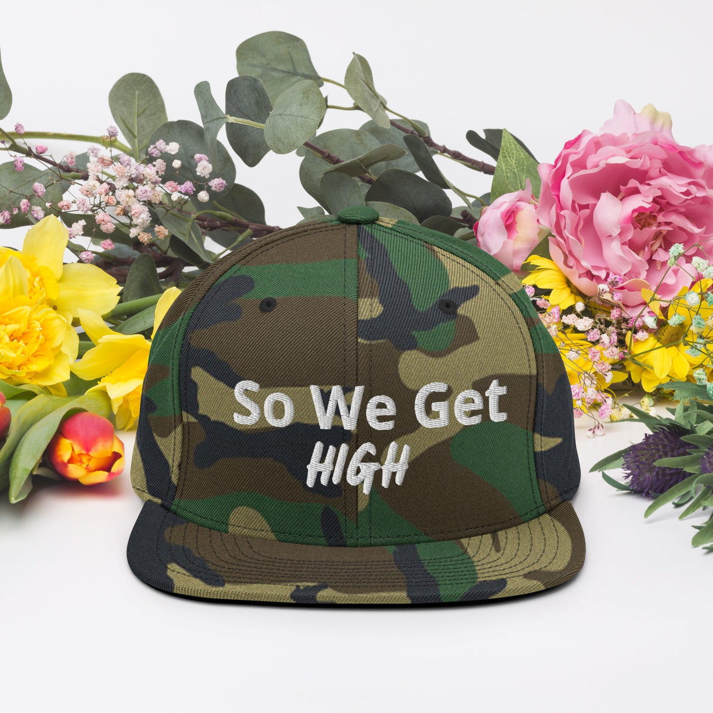 We Get High Snapback Hat - Iamdubeu