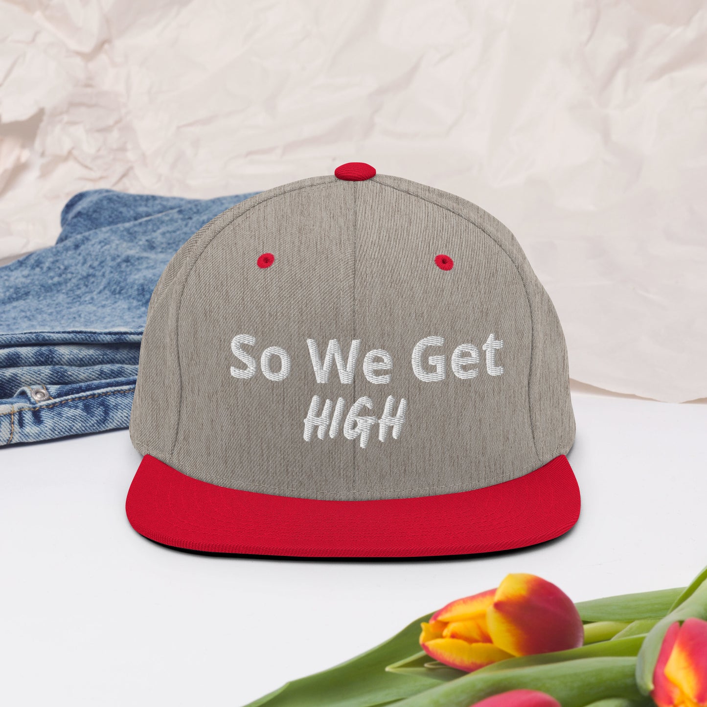 We Get High Snapback Hat - Iamdubeu