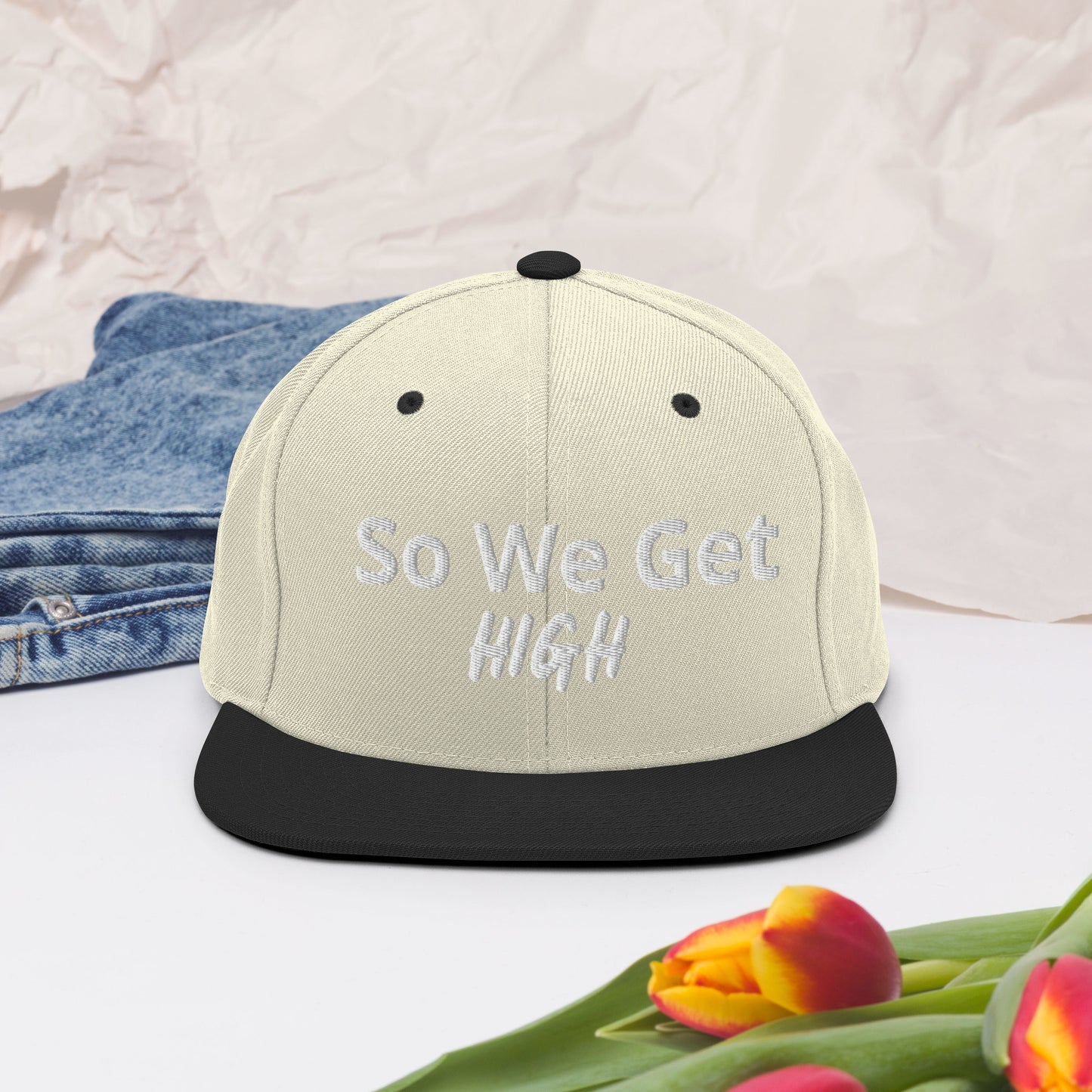 We Get High Snapback Hat - Iamdubeu