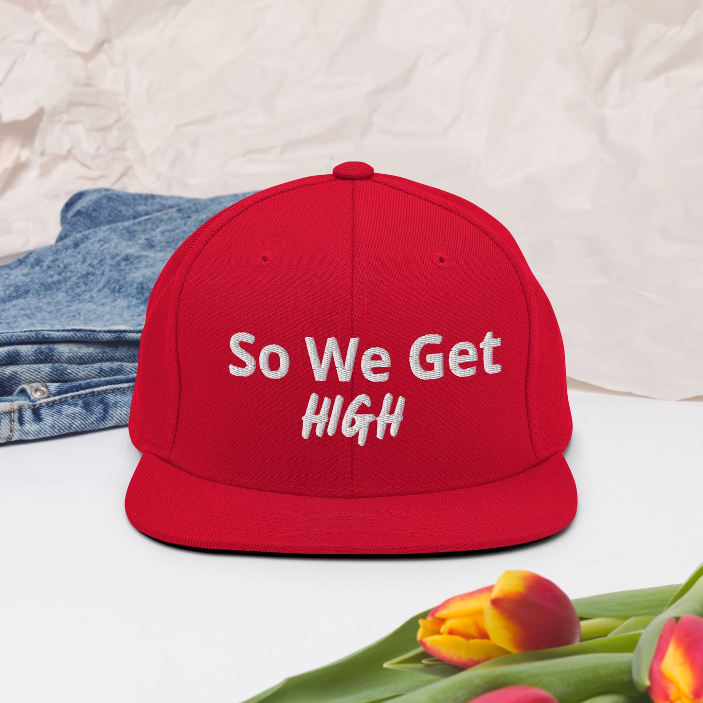We Get High Snapback Hat - Iamdubeu
