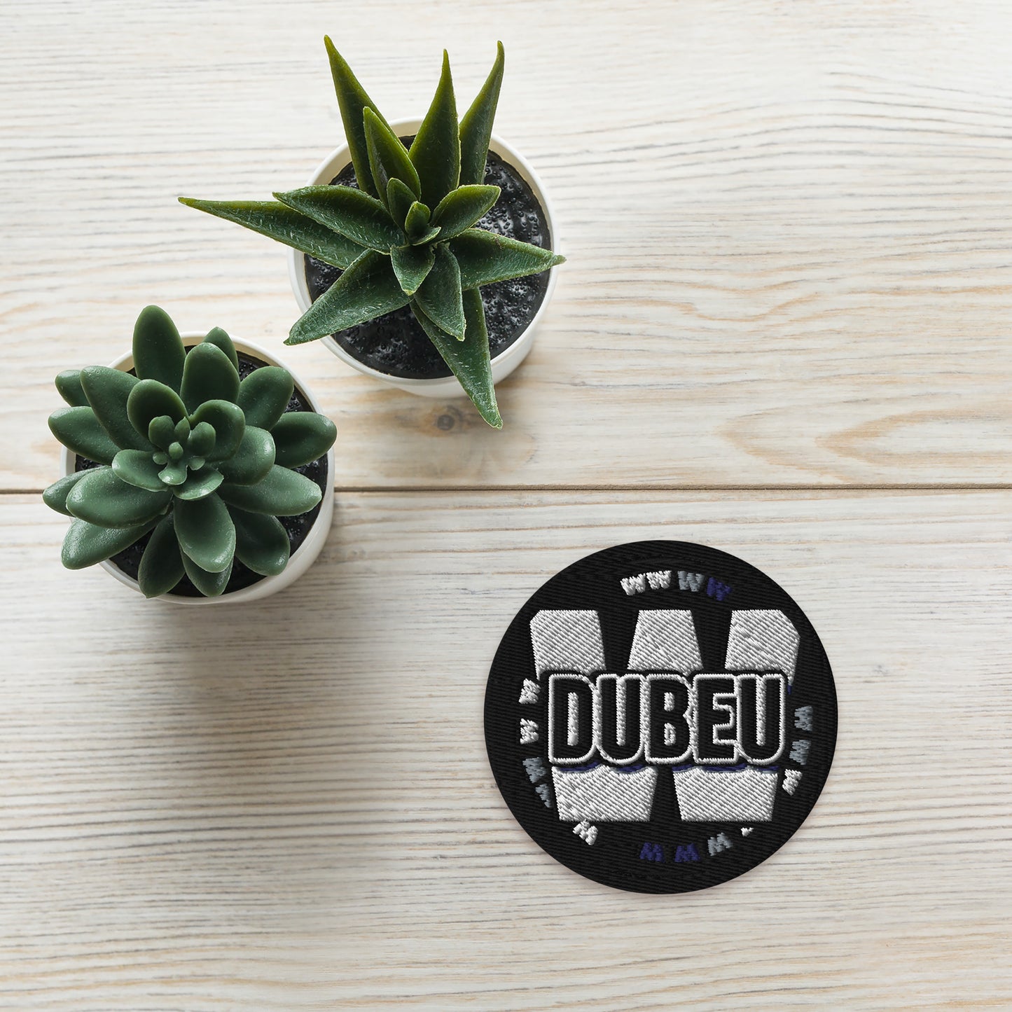 Dubeu Embroidered patches (Black) - Iamdubeu