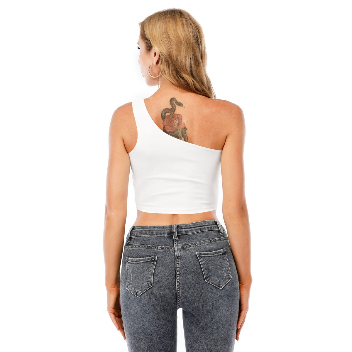 4Ever450 One-Shoulder Crop Top