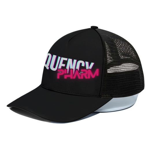 Frequency Pharm Hat With Black Half-mesh