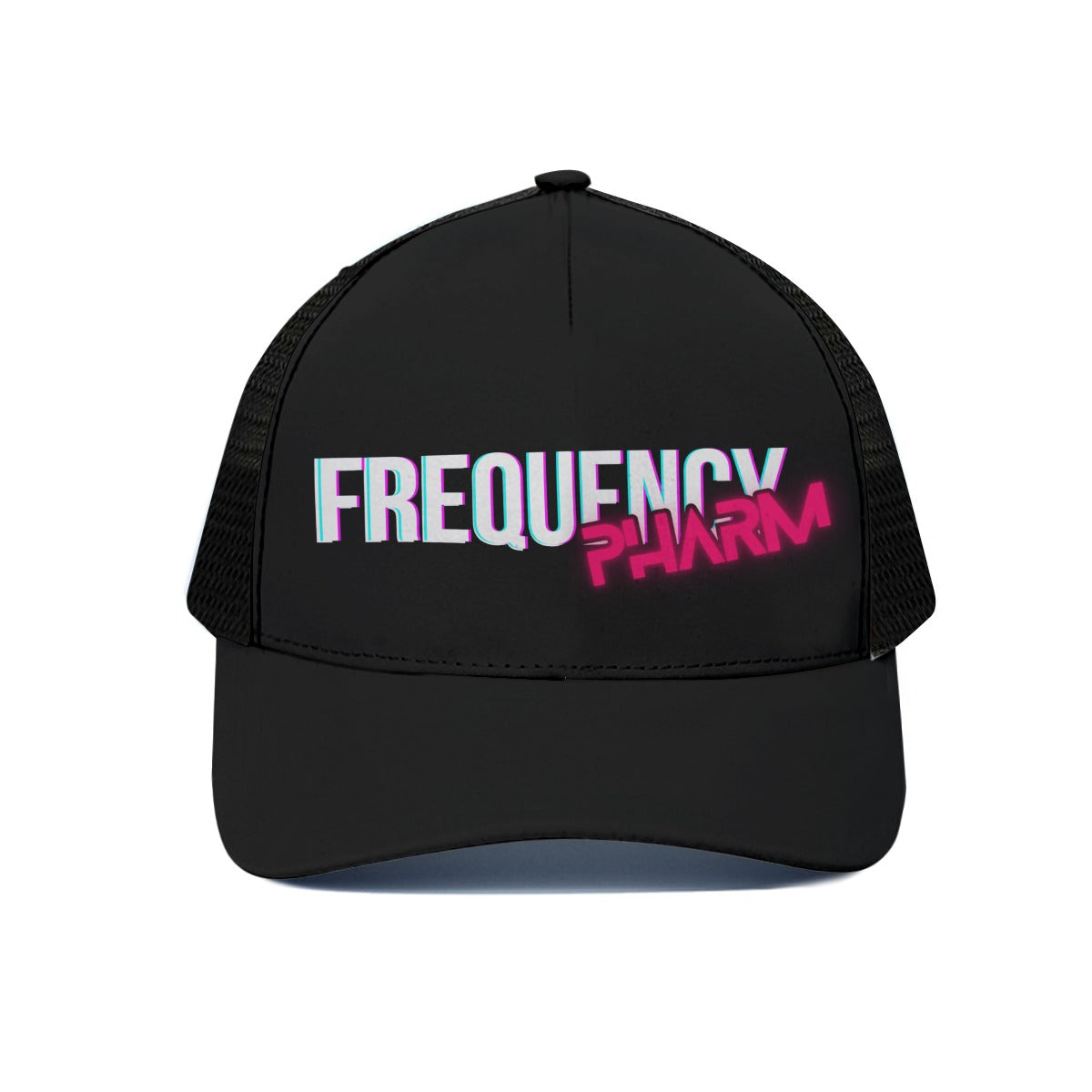 Frequency Pharm Hat With Black Half-mesh