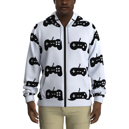 Hardcore Gamer Zip Up Hoodie With Pockets - Iamdubeu