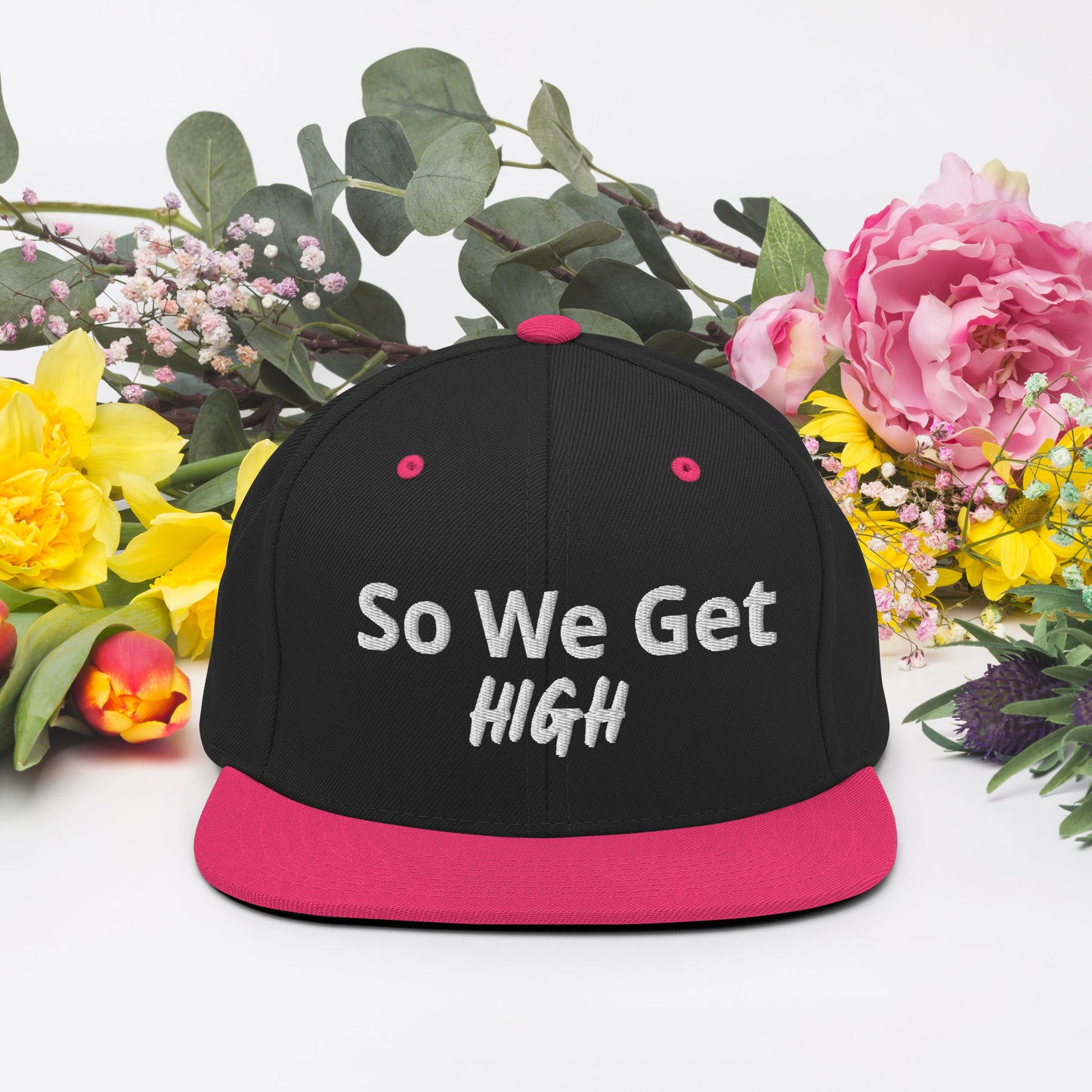 We Get High Snapback Hat - Iamdubeu