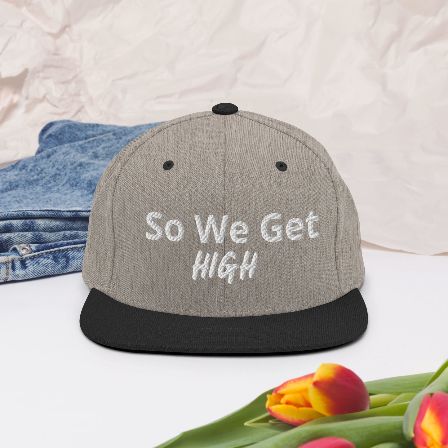 We Get High Snapback Hat - Iamdubeu